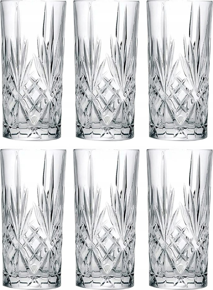 Kryształowe szklanki long drink RCR Melodia 360ml