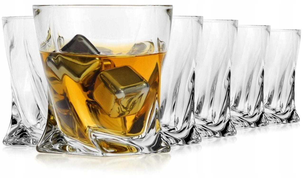Kryształowe szklanki do whisky Bohemia Quadro 6 szt.