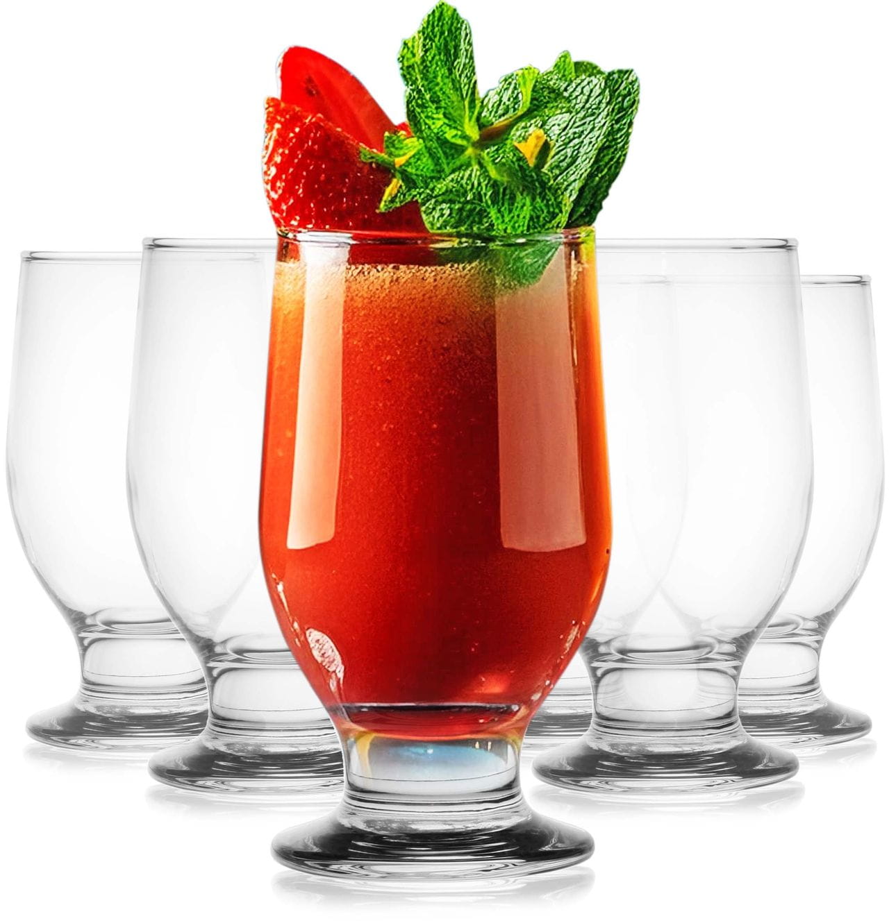 Szklanki na nóżce, pokale koktajlowe 270 ml