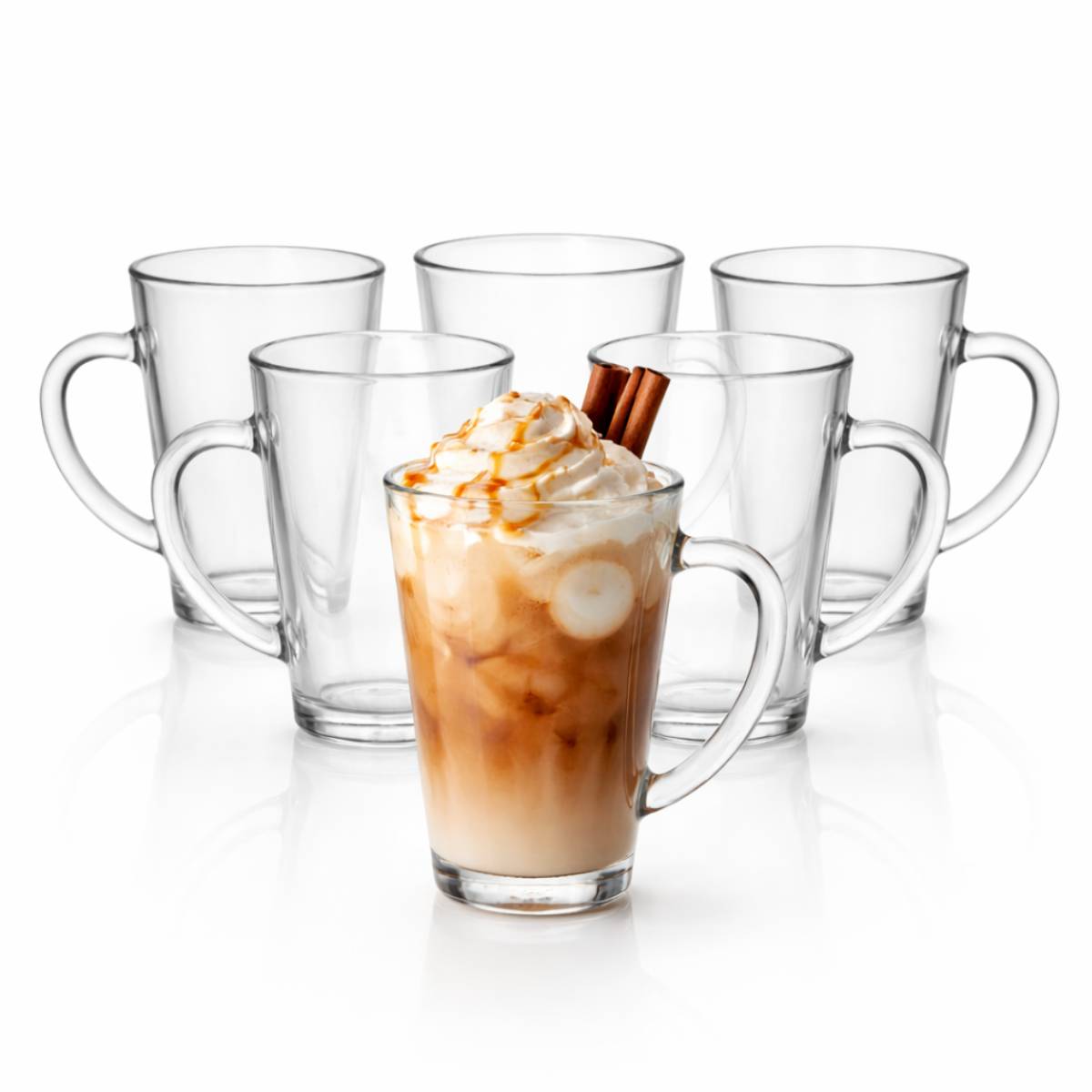 Komplet szklanek do kawy, latte Iwo 300 ml