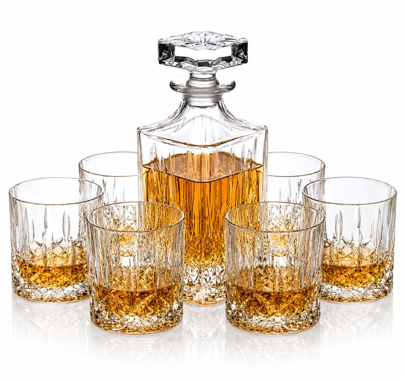Kryształowy zestaw do whisky Bohemia Prestige CLASSICO 6+1