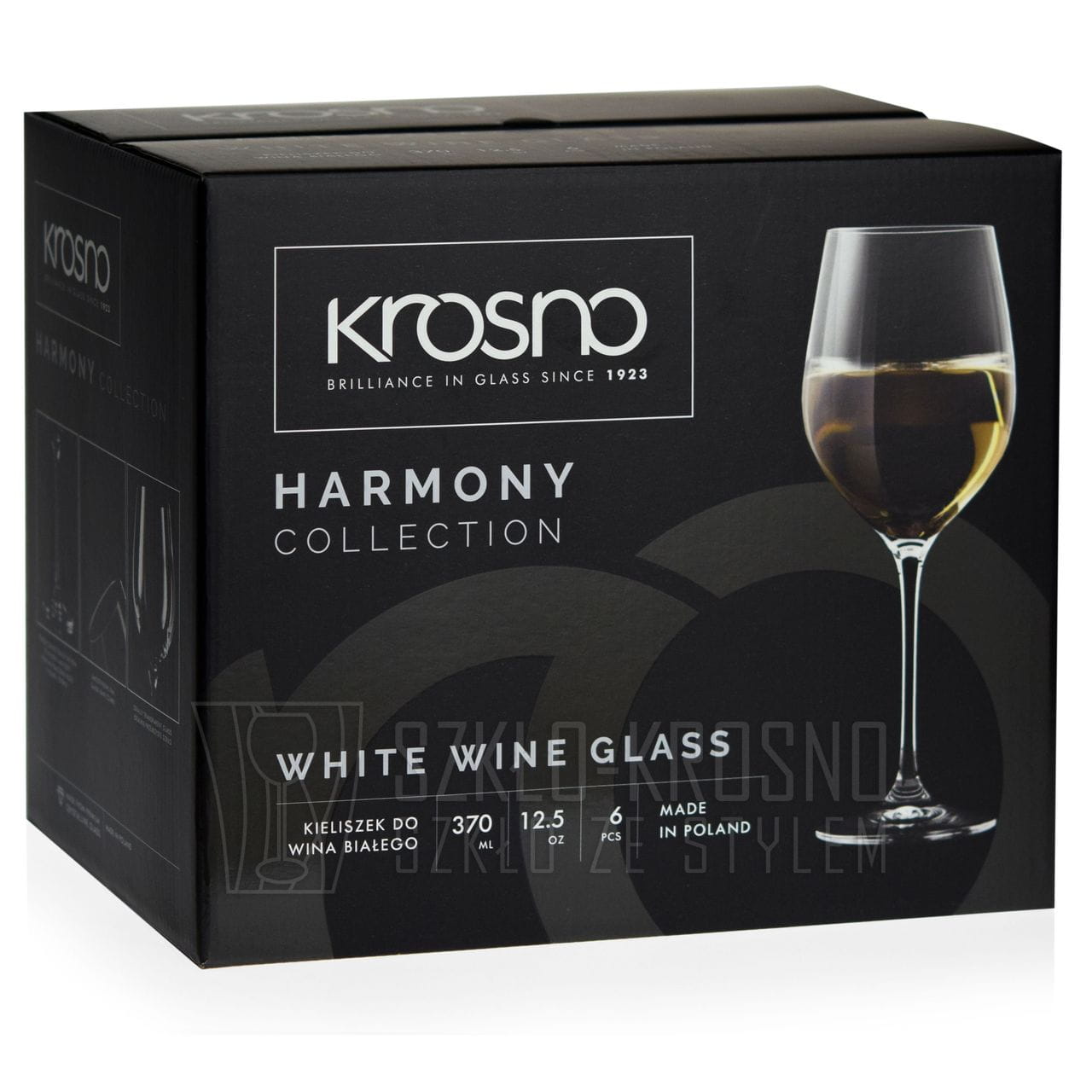 Kieliszki do wina białego KROSNO Harmony | 370 ml | 6 szt.